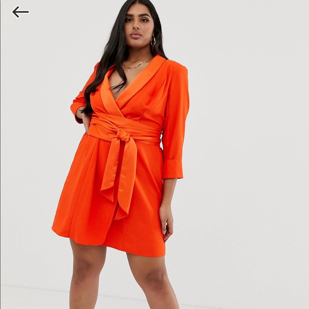 ASOS Curve Mini Tux Dress